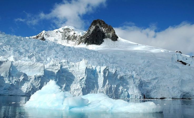 Der antarktische Eisschild besteht tatsächlich aus zwei Teilen, einem westlichen und einem