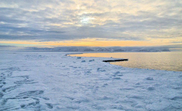 Der u00f6stliche Eingangsbereich der Nordwestpassage ist der Lancaster Sound, benannt nach James