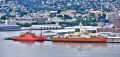 Der Heimathafen der australischen Eisbrecher ist traditionell Hobart auf Tasmanien. Im Bild ist der